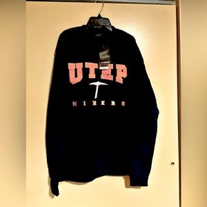COLOSSEUM. UTEP Miners Sweatshirt Mens Large Blue  College Football  Saiz. LARGE